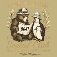 Penguin Bear Foxtrots Delta Tangos Activism Against Tariffs T-Shirt