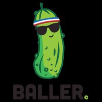 Pickle Baller Funny Pickleball Drawstring Bag