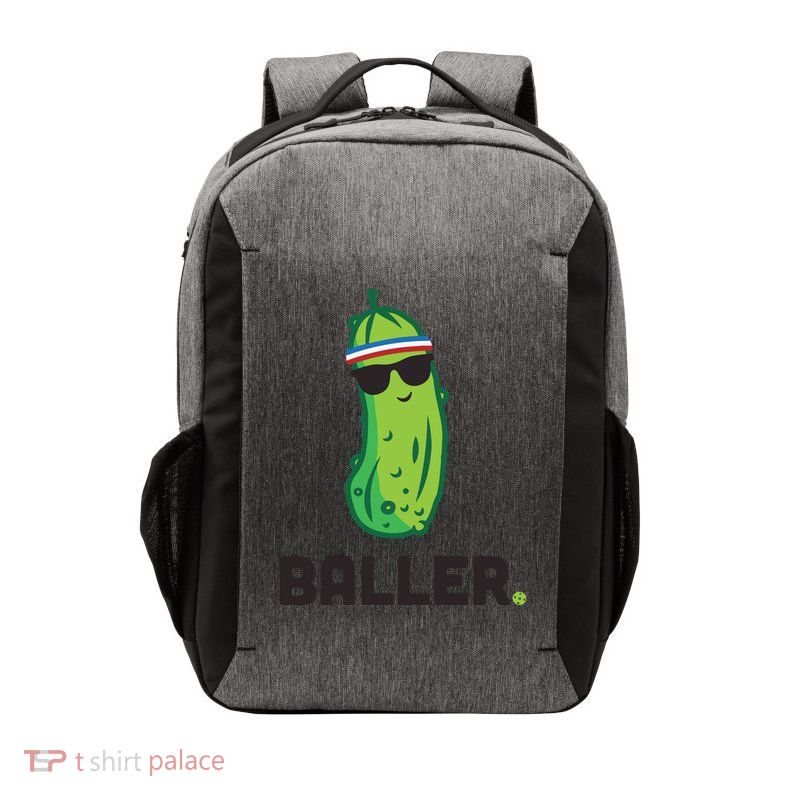 Pickle Baller Funny Pickleball Vector Backpack