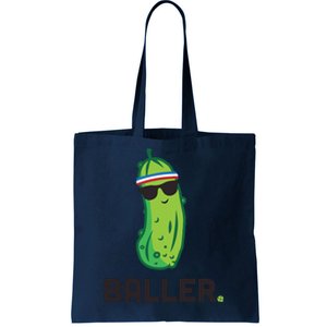 Pickle Baller Funny Pickleball Tote Bag