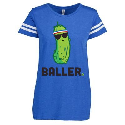 Pickle Baller Funny Pickleball Enza Ladies Jersey Football T-Shirt