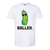 Pickle Baller Funny Pickleball Softstyle CVC T-Shirt