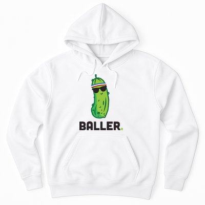 Pickle Baller Funny Pickleball Hoodie