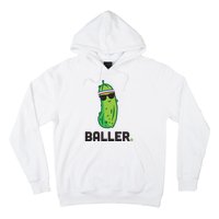 Pickle Baller Funny Pickleball Hoodie