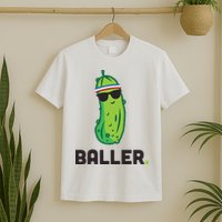 Pickle Baller Funny Pickleball T-Shirt