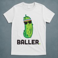 Pickle Baller Funny Pickleball T-Shirt