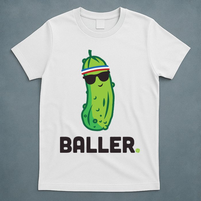 Pickle Baller Funny Pickleball T-Shirt