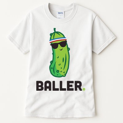 Pickle Baller Funny Pickleball Tall T-Shirt
