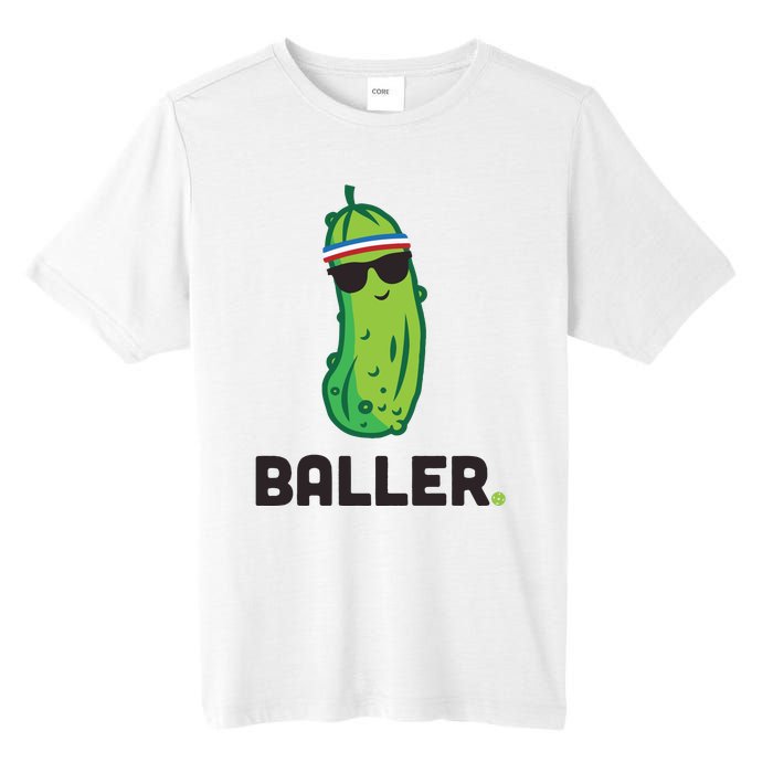 Pickle Baller Funny Pickleball Tall Fusion ChromaSoft Performance T-Shirt