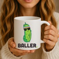 Pickle Baller Funny Pickleball Mug