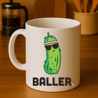 Pickle Baller Funny Pickleball Mug