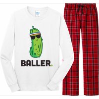 Pickle Baller Funny Pickleball Long Sleeve Pajama Set