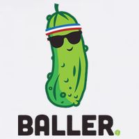 Pickle Baller Funny Pickleball Polo