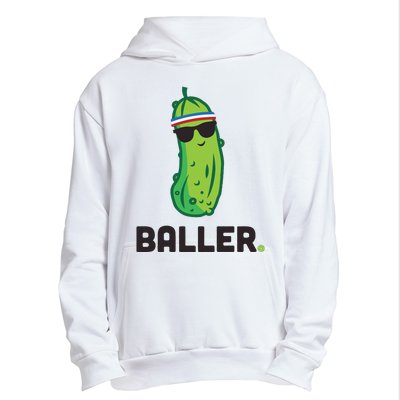 Pickle Baller Funny Pickleball Urban Pullover Hoodie