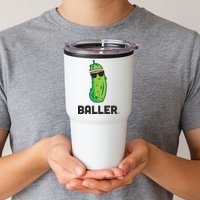Pickle Baller Funny Pickleball Tumbler