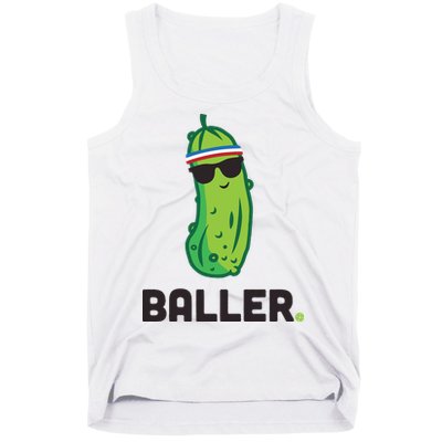 Pickle Baller Funny Pickleball Tank Top
