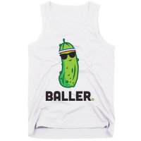 Pickle Baller Funny Pickleball Tank Top