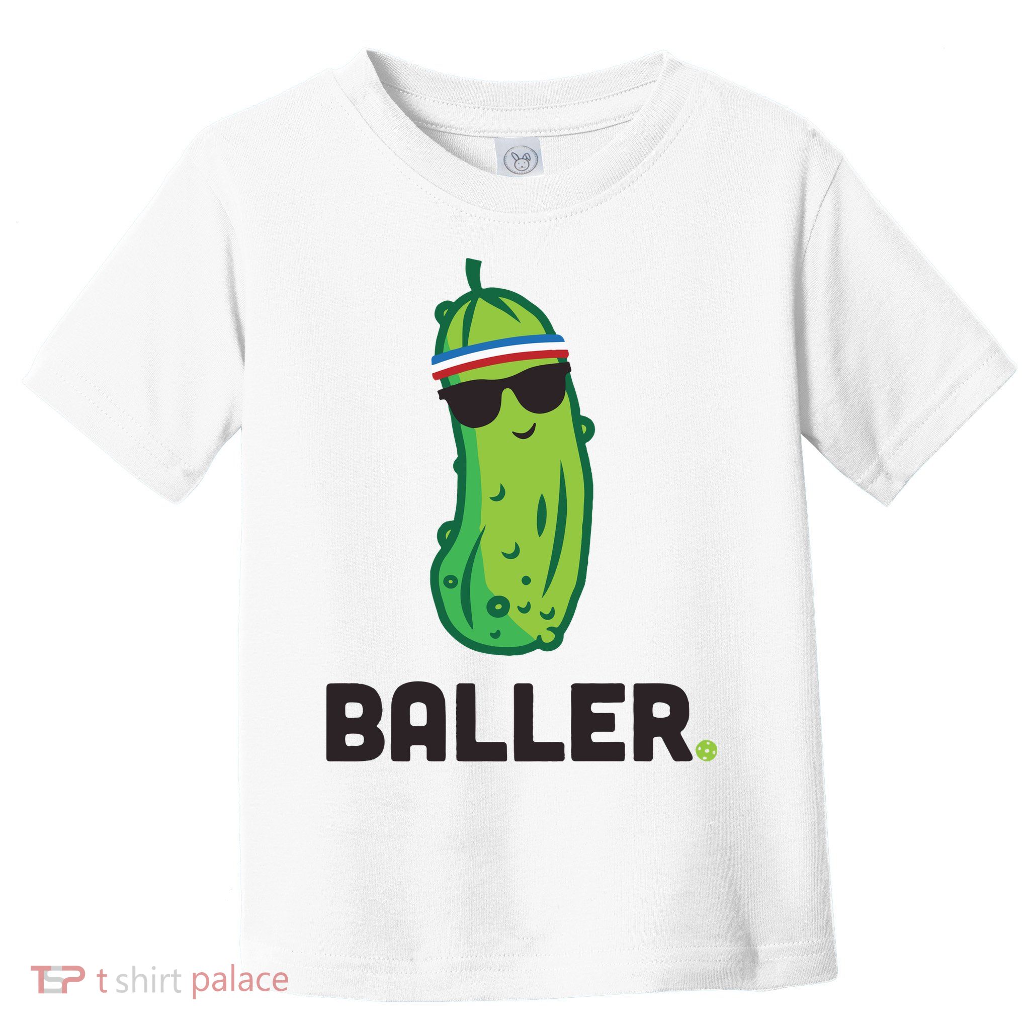 Pickle Baller Funny Pickleball Toddler T-Shirt