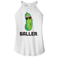 Pickle Baller Funny Pickleball Women's Perfect Tri Rocker Tank