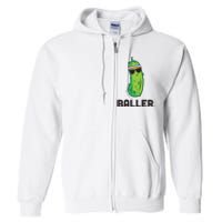 Pickle Baller Funny Pickleball Full Zip Hoodie