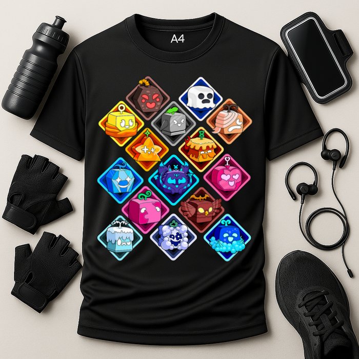 Plush Blox Fruit Costume  Cooling Performance Crew T-Shirt