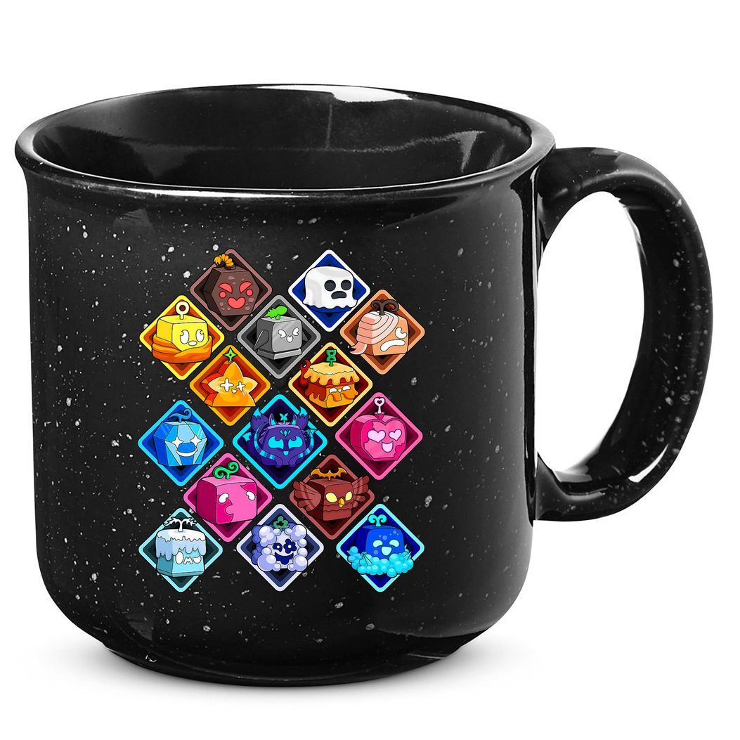 Plush Blox Fruit Costume  15oz Campfire Ceramic Mug