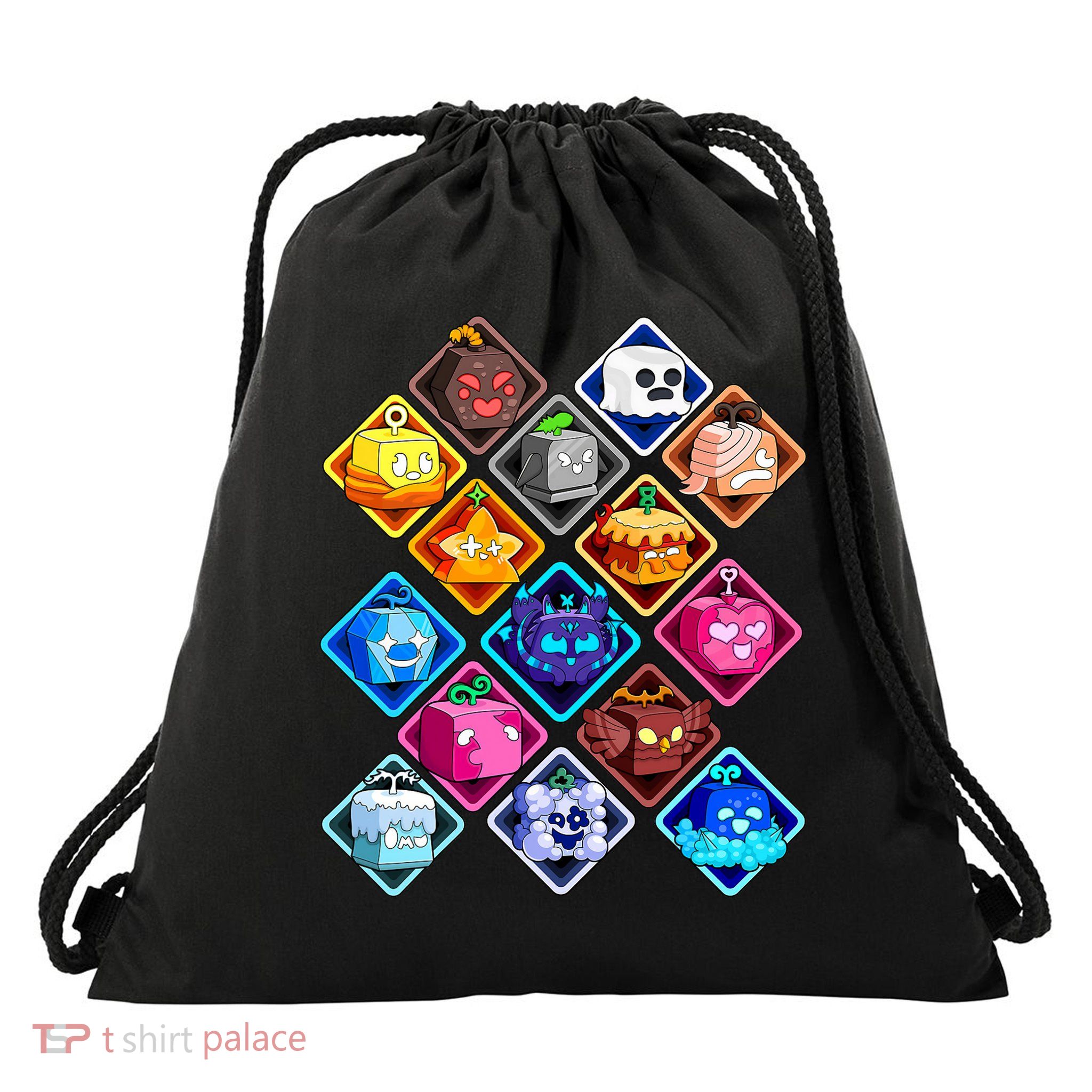 Plush Blox Fruit Costume  Drawstring Bag