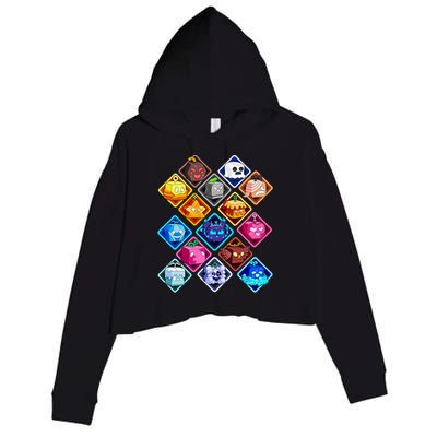 Plush Blox Fruit Costume  Crop Fleece Hoodie