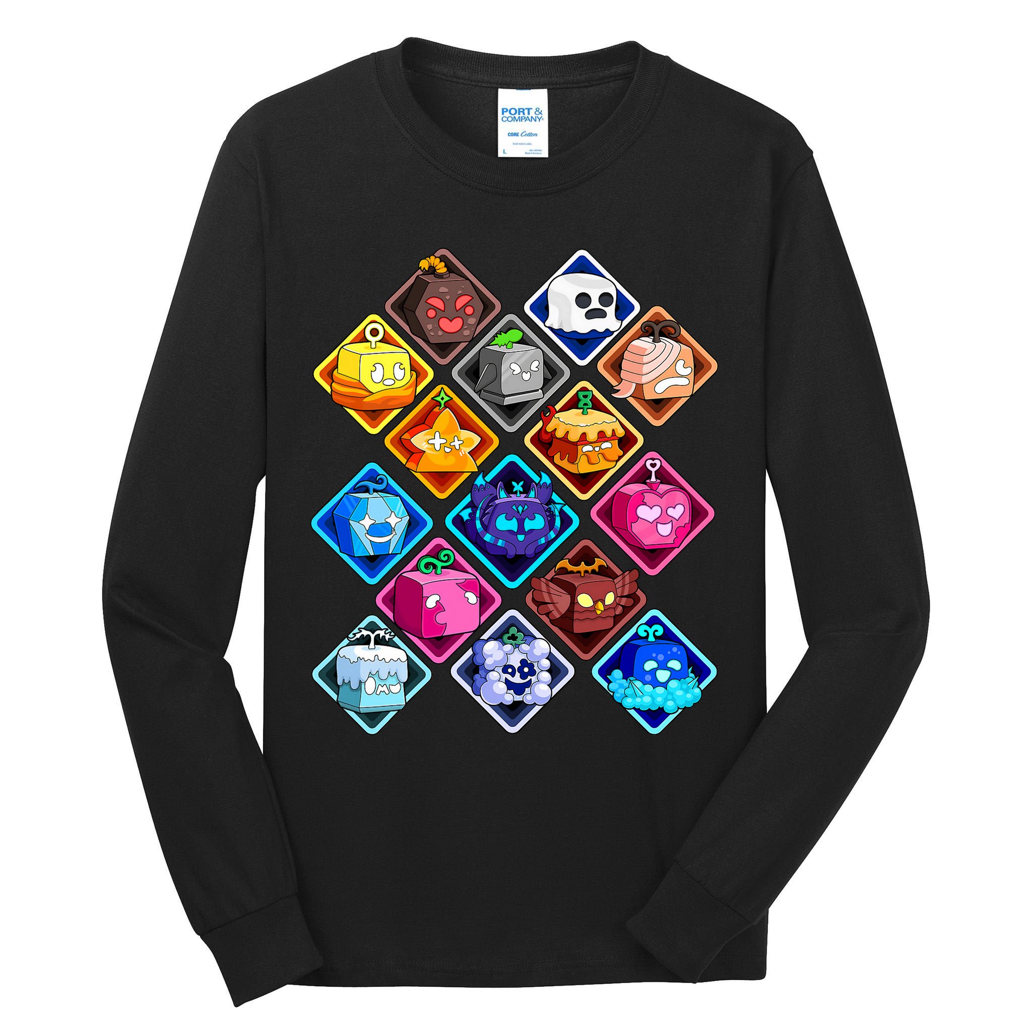 Plush Blox Fruit Costume  Tall Long Sleeve T-Shirt