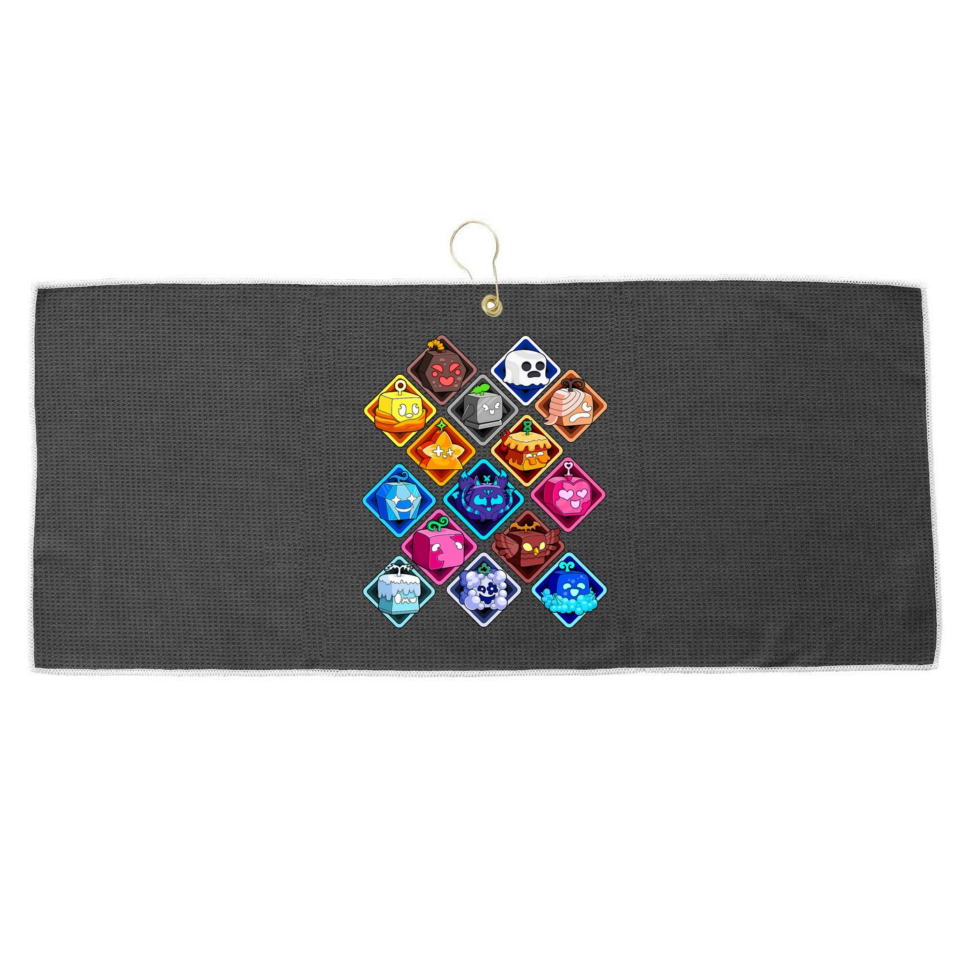 Plush Blox Fruit Costume  Large Microfiber Waffle Golf Towel