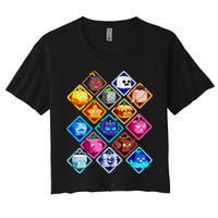 Plush Blox Fruit Costume  Women's Crop Top Tee