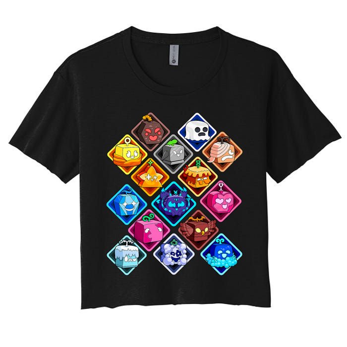 Plush Blox Fruit Costume  Women's Crop Top Tee