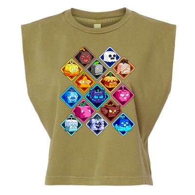 Plush Blox Fruit Costume  Garment-Dyed Women's Muscle Tee