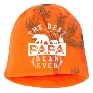 Papa Bear Funny Gift With Cub Dad Christmas Birthday Gift Kati - Camo Knit Beanie