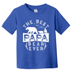 Papa Bear Funny Gift With Cub Dad Christmas Birthday Gift Toddler T-Shirt