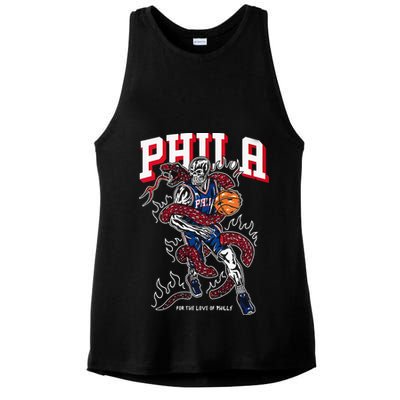 Philadelphia Basketball For The Love Of P.h.i.l.l.y Ladies PosiCharge Tri-Blend Wicking Tank