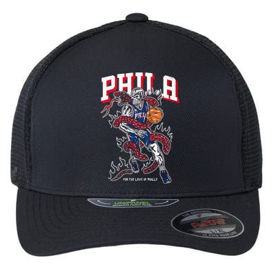 Philadelphia Basketball For The Love Of P.h.i.l.l.y Flexfit Unipanel Trucker Cap