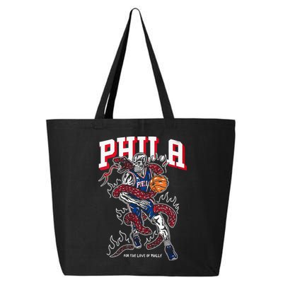Philadelphia Basketball For The Love Of P.h.i.l.l.y 25L Jumbo Tote