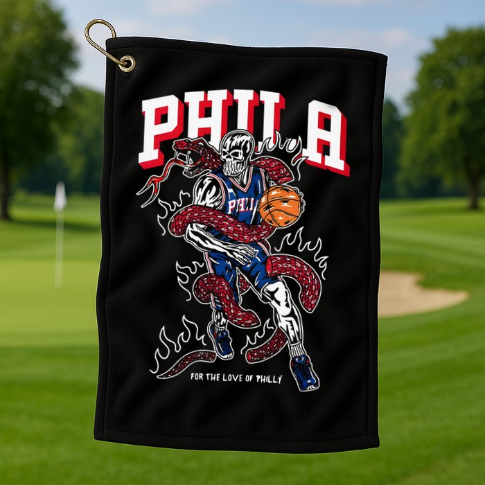 Philadelphia Basketball For The Love Of P.h.i.l.l.y Golf Towel