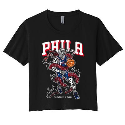 Philadelphia Basketball For The Love Of P.h.i.l.l.y Crop Top