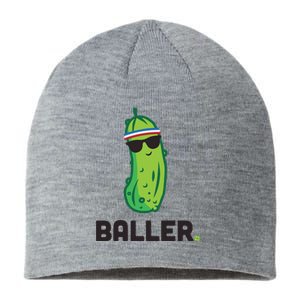 Pickle Baller Funny Pickleball Sustainable Beanie