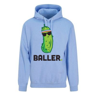 Pickle Baller Funny Pickleball Unisex Surf Hoodie