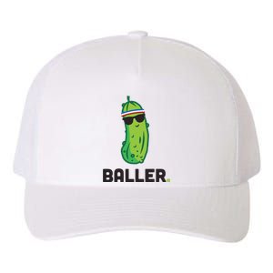 Pickle Baller Funny Pickleball Yupoong Adult 5-Panel Trucker Hat