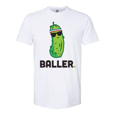 Pickle Baller Funny Pickleball Softstyle® CVC T-Shirt