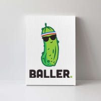 Pickle Baller Funny Pickleball Canvas