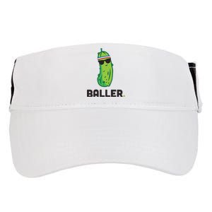 Pickle Baller Funny Pickleball Adult Drive Performance Visor