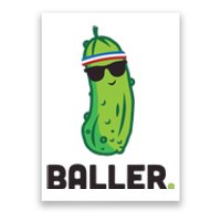 Pickle Baller Funny Pickleball Poster