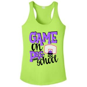 Preschool Basketball First Day Of School Sports Purple Gift Ladies PosiCharge Competitor Racerback Tank