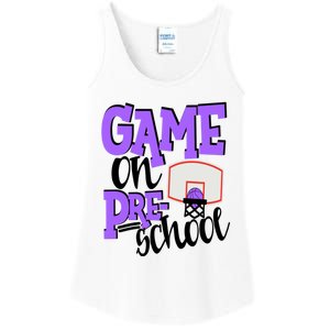 Preschool Basketball First Day Of School Sports Purple Gift Ladies Essential Tank