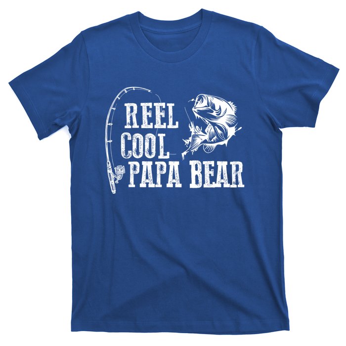 Papa Bear Fishing: Reel Cool Papa Bear Funny Gift Cute Gift T-Shirt